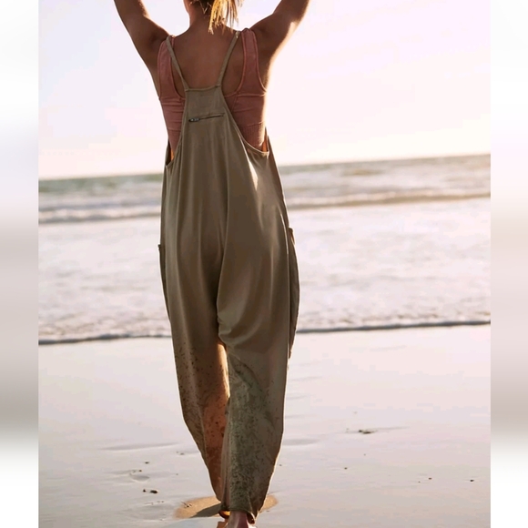 Free People - Movement - Kelp - Hot Shot Jumpsuit - Picture 2 of 7
